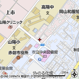 岡山県赤磐市上市108周辺の地図
