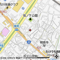 兵庫県加古川市野口町坂元7-13周辺の地図