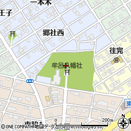 愛知県豊橋市牟呂町（郷社）周辺の地図