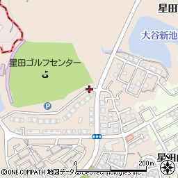 大阪府交野市星田西周辺の地図