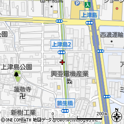 上津島周辺の地図