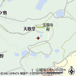 京都府木津川市山城町椿井天敷堂周辺の地図