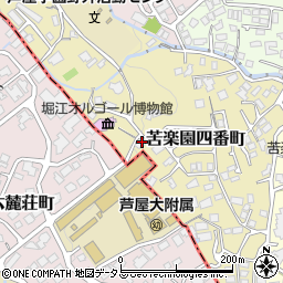 兵庫県西宮市苦楽園四番町4-27周辺の地図