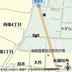 京都府木津川市山城町椿井鳥井周辺の地図