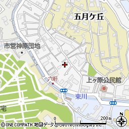 兵庫県西宮市六軒町周辺の地図