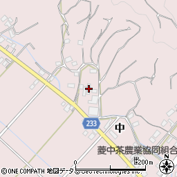 静岡県牧之原市中529周辺の地図