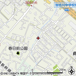 兵庫県加古川市加古川町南備後108周辺の地図