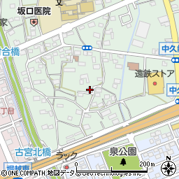 静岡県袋井市久能1223-6周辺の地図