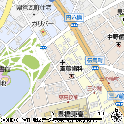 愛知県豊橋市向山東町8周辺の地図