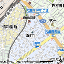 大阪府吹田市寿町1丁目10-3周辺の地図