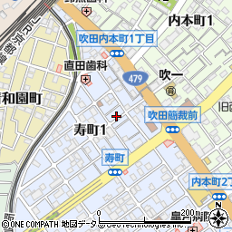大阪府吹田市寿町1丁目7-8周辺の地図