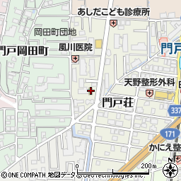 ローソン西宮門戸荘店周辺の地図