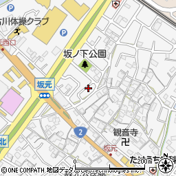 兵庫県加古川市野口町坂元7-10周辺の地図