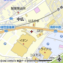 兵庫県赤穂市中広184周辺の地図