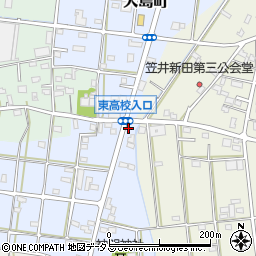 静岡県浜松市中央区大島町421周辺の地図