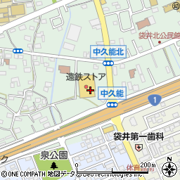 静岡県袋井市久能1265周辺の地図