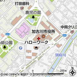 加古川市役所税務部　債権管理課周辺の地図