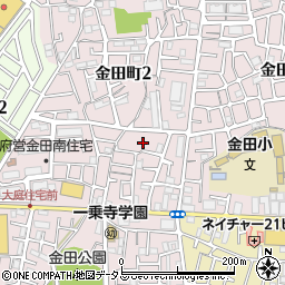 大阪府守口市金田町2丁目15周辺の地図