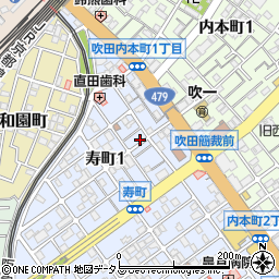 大阪府吹田市寿町1丁目7-7周辺の地図