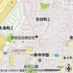 金田珠算教場周辺の地図