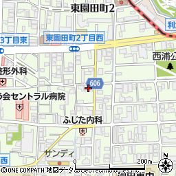 ラウレート東園田Ⅱ周辺の地図