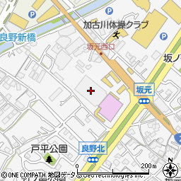 兵庫県加古川市野口町坂元52周辺の地図