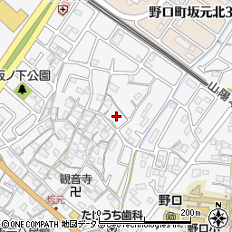 兵庫県加古川市野口町坂元488-1周辺の地図