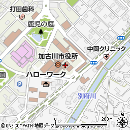 加古川市消防本部周辺の地図