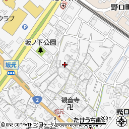 兵庫県加古川市野口町坂元548-3周辺の地図