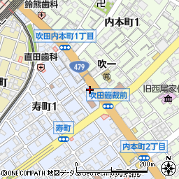 大阪府吹田市寿町1丁目5-3周辺の地図