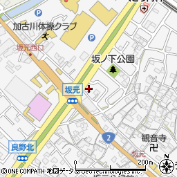 兵庫県加古川市野口町坂元3周辺の地図