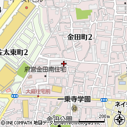 大阪府守口市金田町2丁目18周辺の地図