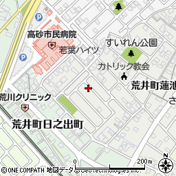 兵庫県高砂市荒井町蓮池3丁目周辺の地図
