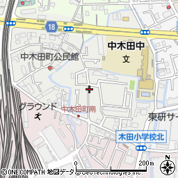 リパーク寝屋川中木田町第２駐車場周辺の地図