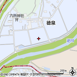 静岡県掛川市徳泉周辺の地図