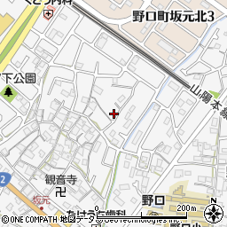 兵庫県加古川市野口町坂元477-4周辺の地図