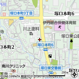 兵庫県尼崎市塚口本町周辺の地図