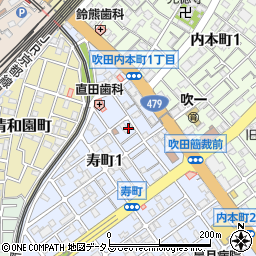 大阪府吹田市寿町1丁目7-2周辺の地図