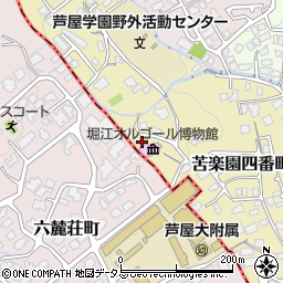 兵庫県西宮市苦楽園四番町7周辺の地図