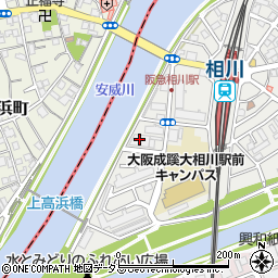 白元アース大阪支店周辺の地図