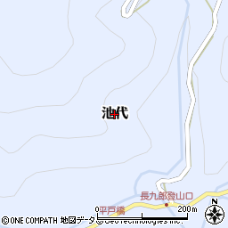 静岡県松崎町（賀茂郡）池代周辺の地図