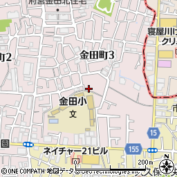 金田東公園周辺の地図