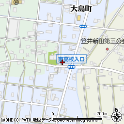 静岡県浜松市中央区大島町587周辺の地図