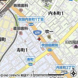 大阪府吹田市寿町1丁目4-12周辺の地図