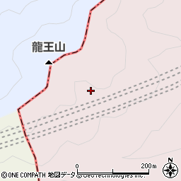 龍王山トンネル周辺の地図