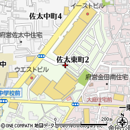 大阪府守口市佐太東町2丁目11-25周辺の地図