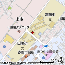岡山県赤磐市上市119周辺の地図
