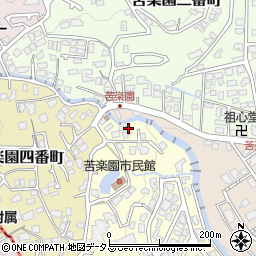 兵庫県西宮市苦楽園五番町4周辺の地図