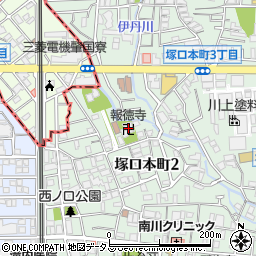 報徳寺周辺の地図