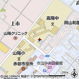 岡山県赤磐市上市118周辺の地図